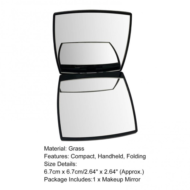 Makeup Mirror High Clarity Bright Folding Square Portable Hand Cosmetic Mirror Beauty Tools Makeup Mirror High Clarity Bright Folding Square Portable Hand Cosmetic Mirror Beauty Tools