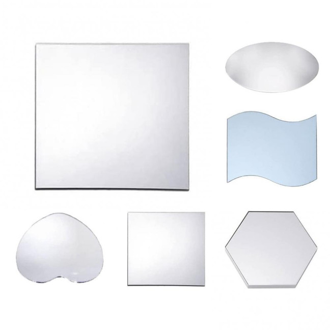 Mirror Surface Serving Tray Decorative Unique Table Centerpieces Candle Tray Party Supplies 