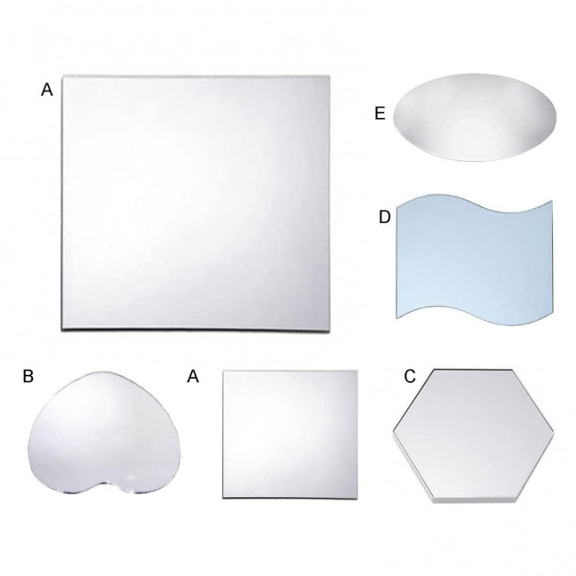 Mirror Surface Serving Tray Decorative Unique Table Centerpieces Candle Tray Party Supplies 