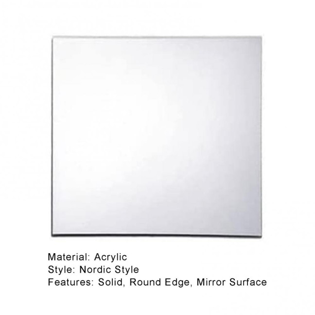 Mirror Surface Serving Tray Decorative Unique Table Centerpieces Candle Tray Party Supplies 