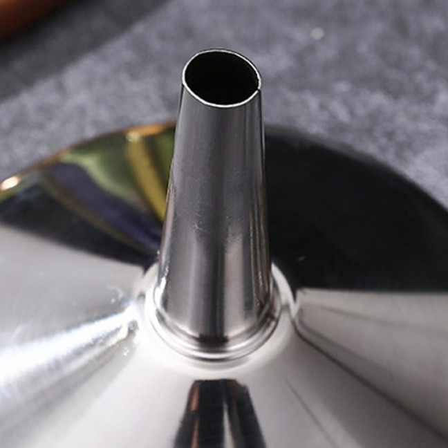 Liquid Funnel Food Grade Rust-proof Stainless Steel Oil Funnel Solid Food Powder Transfer Gadget Kitchen Tools 