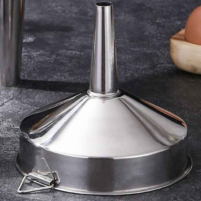 Liquid Funnel Food Grade Rust-proof Stainless Steel Oil Funnel Solid Food Powder Transfer Gadget Kitchen Tools 