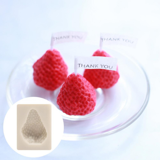 Cake Mold Non-stick DIY Making Professional Baking Tool 3D Mini Strawberry Silicone Mold Chocolate Fondant Mould Kitchen Supplies 