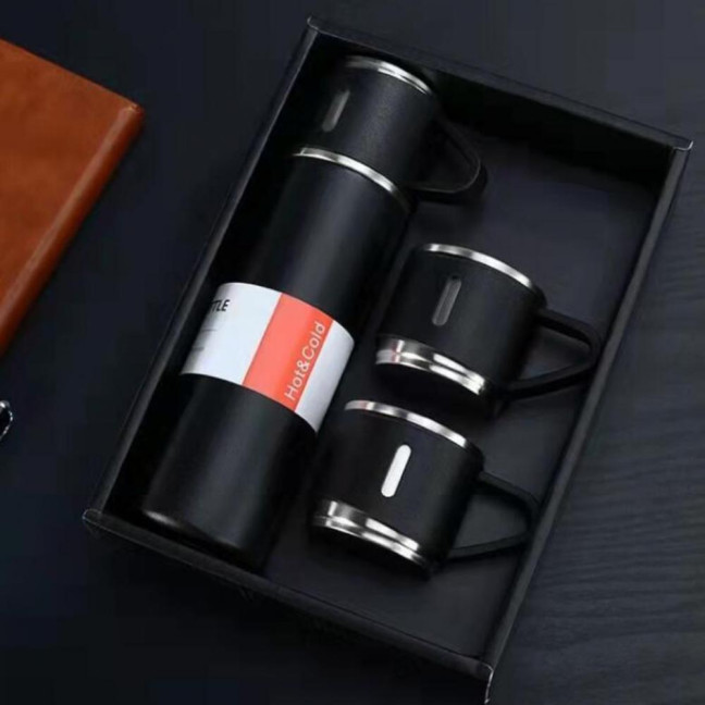 500ml Water Cup Large Capacity Leak-Proof Stainless Steel Double-Layer Vacuum Coffee Cup for Gift 