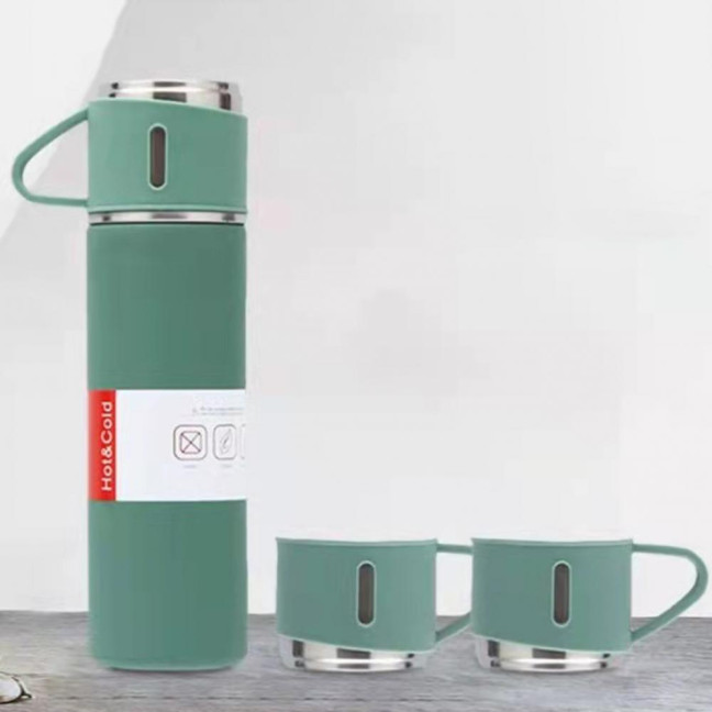 500ml Water Cup Large Capacity Leak-Proof Stainless Steel Double-Layer Vacuum Coffee Cup for Gift 