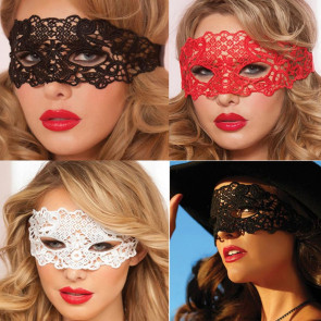 Face Cover Easy to Tie Hollow Out Lace Universal Comfortable Dancing Masque Party Supplies 