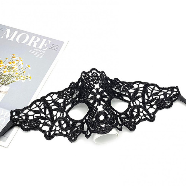 Face Cover Easy to Tie Hollow Out Lace Universal Comfortable Dancing Masque Party Supplies 