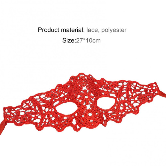 Face Cover Easy to Tie Hollow Out Lace Universal Comfortable Dancing Masque Party Supplies 