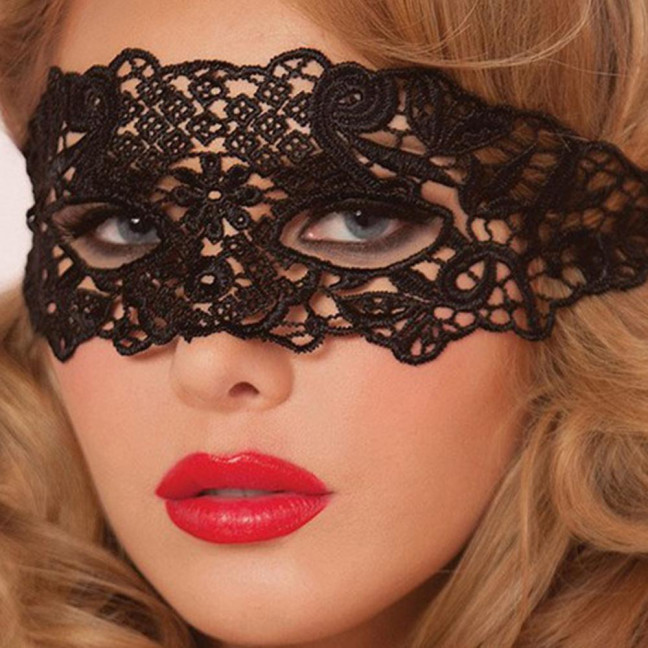 Face Cover Easy to Tie Hollow Out Lace Universal Comfortable Dancing Masque Party Supplies 