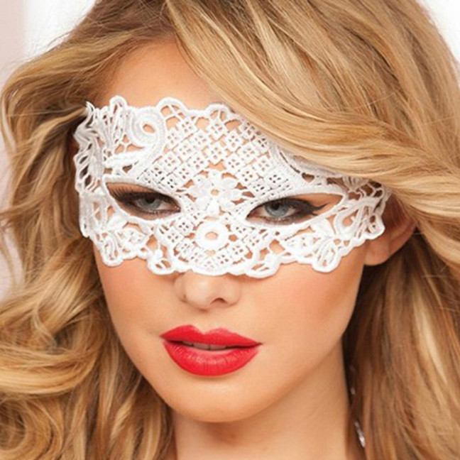 Face Cover Easy to Tie Hollow Out Lace Universal Comfortable Dancing Masque Party Supplies 