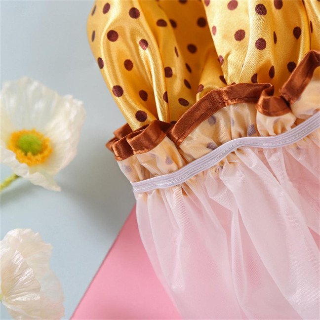 Shower Hat Elastic Multifunctional Thickened Reusable Comfortable Waterproof Double Layer Soft Large Brim Bath Cap Household Supplies