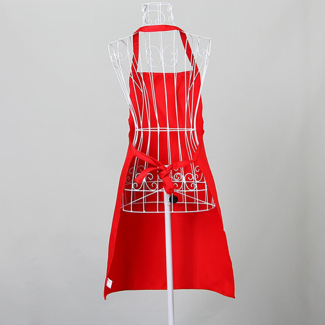 Kitchen Apron with Pocket Waterproof Oil-proof Sleeveless Grease Resistant Cooking Apron for Baking
