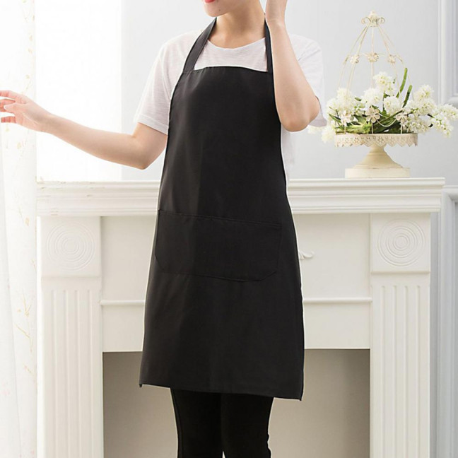 Kitchen Apron with Pocket Waterproof Oil-proof Sleeveless Grease Resistant Cooking Apron for Baking