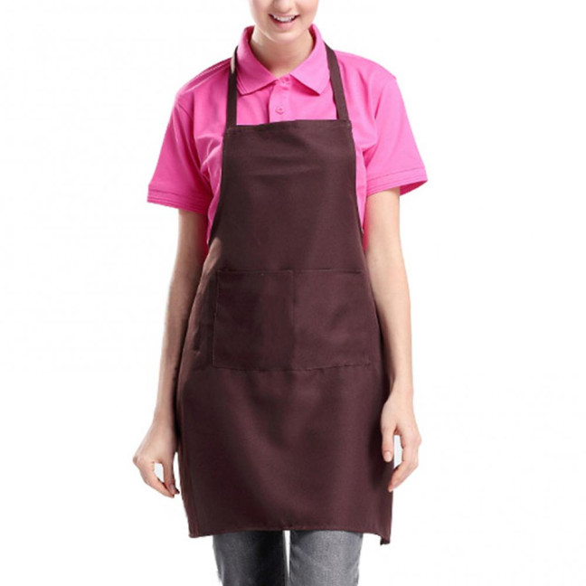 Kitchen Apron with Pocket Waterproof Oil-proof Sleeveless Grease Resistant Cooking Apron for Baking