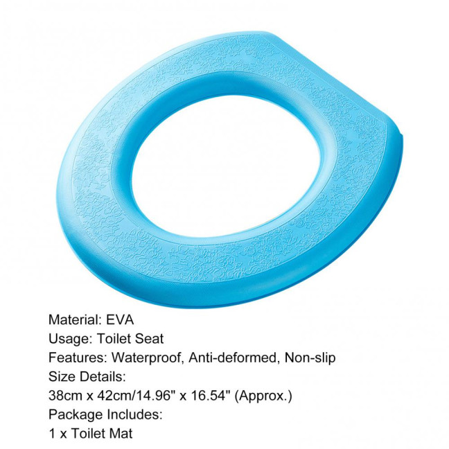 Flexible Toilet Cover All-inclusive Self-adhesive Waterproof Dorm Home Toilet Seat Thick Cushion Bathroom Accessory