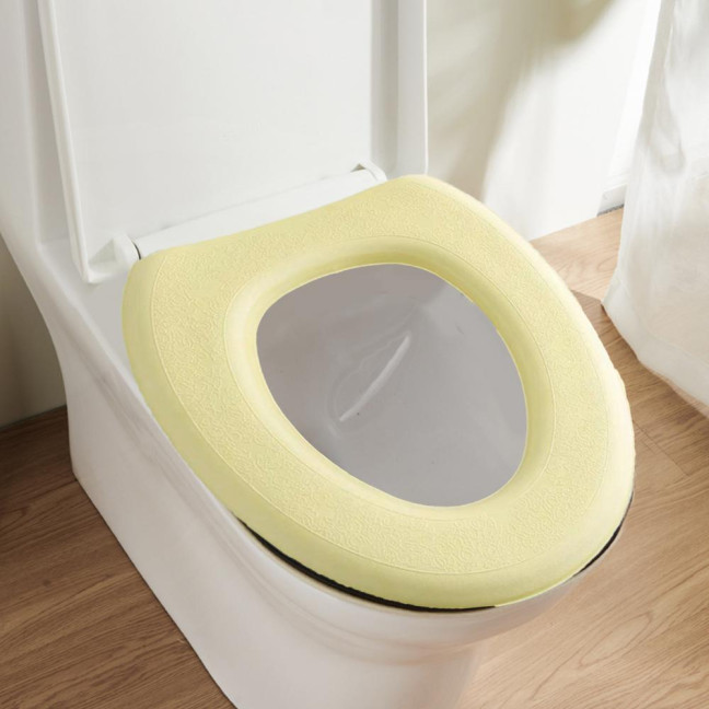 Flexible Toilet Cover All-inclusive Self-adhesive Waterproof Dorm Home Toilet Seat Thick Cushion Bathroom Accessory