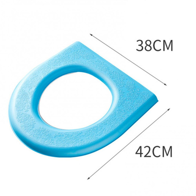 Flexible Toilet Cover All-inclusive Self-adhesive Waterproof Dorm Home Toilet Seat Thick Cushion Bathroom Accessory