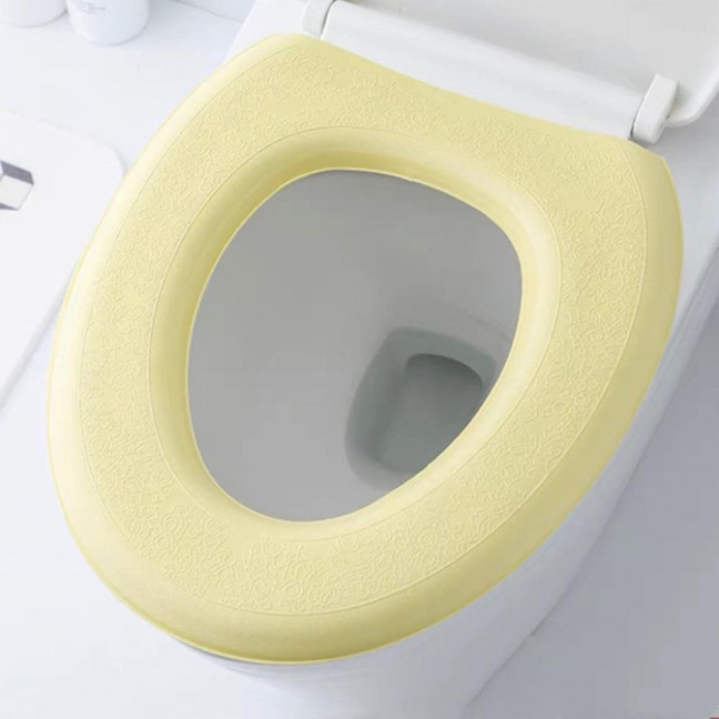 Flexible Toilet Cover All-inclusive Self-adhesive Waterproof Dorm Home Toilet Seat Thick Cushion Bathroom Accessory
