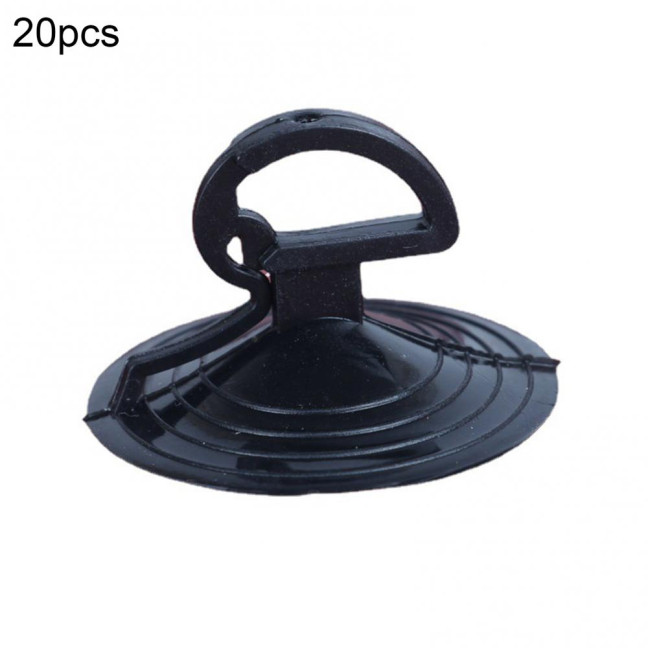 20Pcs Suction Cup Strong Suction Powerful Sun-proof Punch-free 3.5cm Car Sunshade Clear Sucker Hook for Home