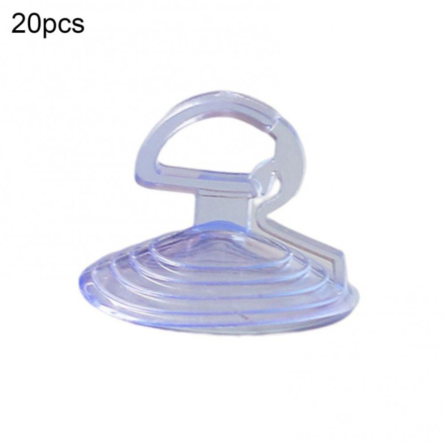 20Pcs Suction Cup Strong Suction Powerful Sun-proof Punch-free 3.5cm Car Sunshade Clear Sucker Hook for Home