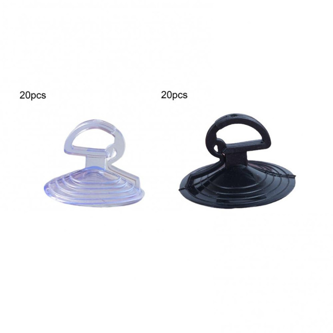 20Pcs Suction Cup Strong Suction Powerful Sun-proof Punch-free 3.5cm Car Sunshade Clear Sucker Hook for Home