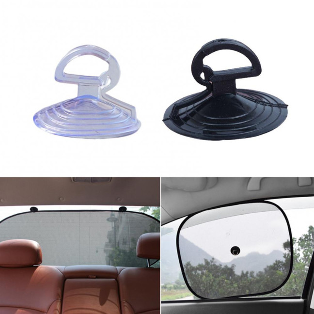 20Pcs Suction Cup Strong Suction Powerful Sun-proof Punch-free 3.5cm Car Sunshade Clear Sucker Hook for Home