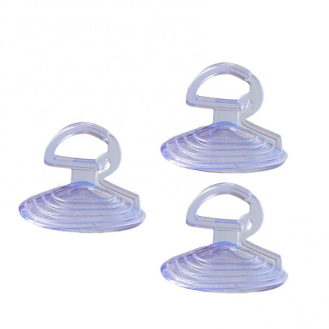 20Pcs Suction Cup Strong Suction Powerful Sun-proof Punch-free 3.5cm Car Sunshade Clear Sucker Hook for Home