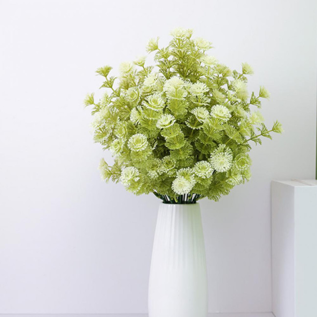 Realistic Artificial Grass Decorative Delicate No Watering Natural 7 Fork Green Simulation Plant Home Decor Realistic Artificial Grass Decorative Delicate No Watering Natural 7 Fork Green Simulation Plant Home Decor