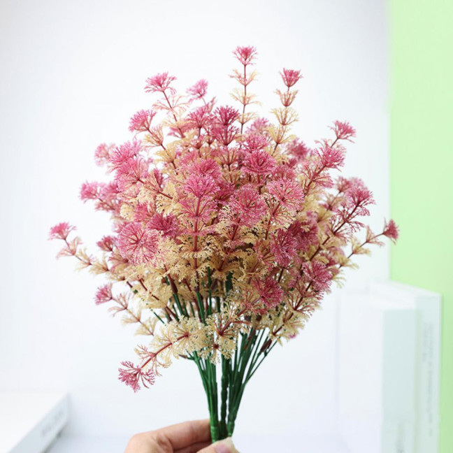 Realistic Artificial Grass Decorative Delicate No Watering Natural 7 Fork Green Simulation Plant Home Decor Realistic Artificial Grass Decorative Delicate No Watering Natural 7 Fork Green Simulation Plant Home Decor