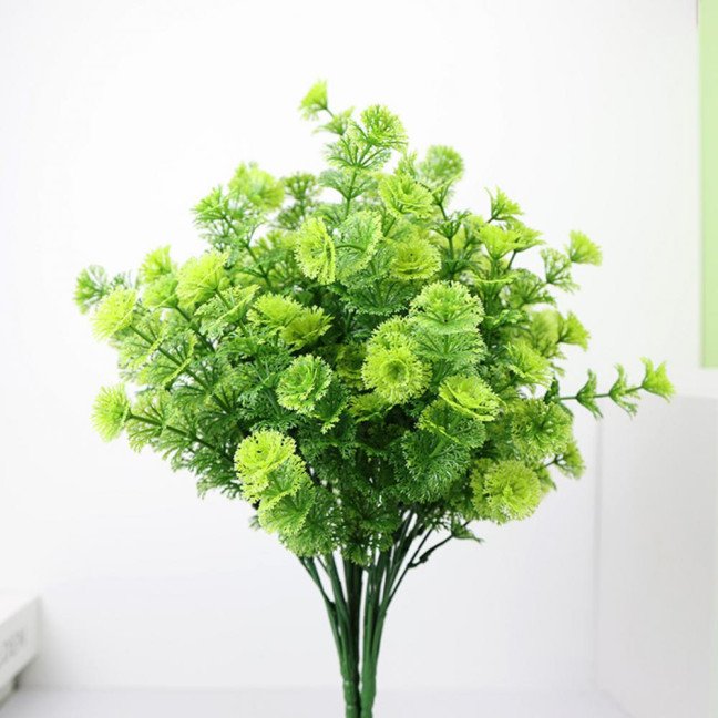 Realistic Artificial Grass Decorative Delicate No Watering Natural 7 Fork Green Simulation Plant Home Decor Realistic Artificial Grass Decorative Delicate No Watering Natural 7 Fork Green Simulation Plant Home Decor