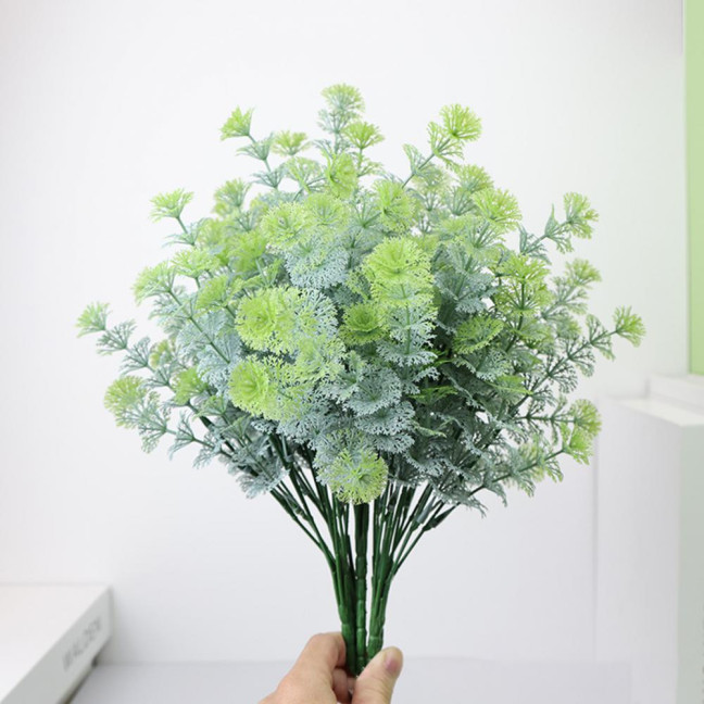 Realistic Artificial Grass Decorative Delicate No Watering Natural 7 Fork Green Simulation Plant Home Decor Realistic Artificial Grass Decorative Delicate No Watering Natural 7 Fork Green Simulation Plant Home Decor