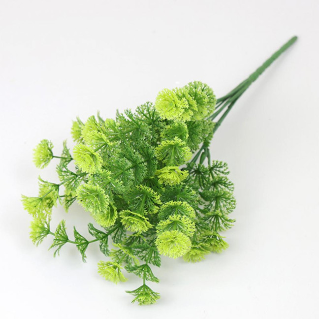 Realistic Artificial Grass Decorative Delicate No Watering Natural 7 Fork Green Simulation Plant Home Decor Realistic Artificial Grass Decorative Delicate No Watering Natural 7 Fork Green Simulation Plant Home Decor