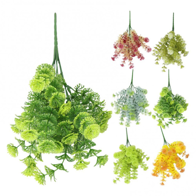 Realistic Artificial Grass Decorative Delicate No Watering Natural 7 Fork Green Simulation Plant Home Decor Realistic Artificial Grass Decorative Delicate No Watering Natural 7 Fork Green Simulation Plant Home Decor