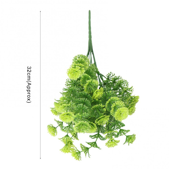 Realistic Artificial Grass Decorative Delicate No Watering Natural 7 Fork Green Simulation Plant Home Decor Realistic Artificial Grass Decorative Delicate No Watering Natural 7 Fork Green Simulation Plant Home Decor