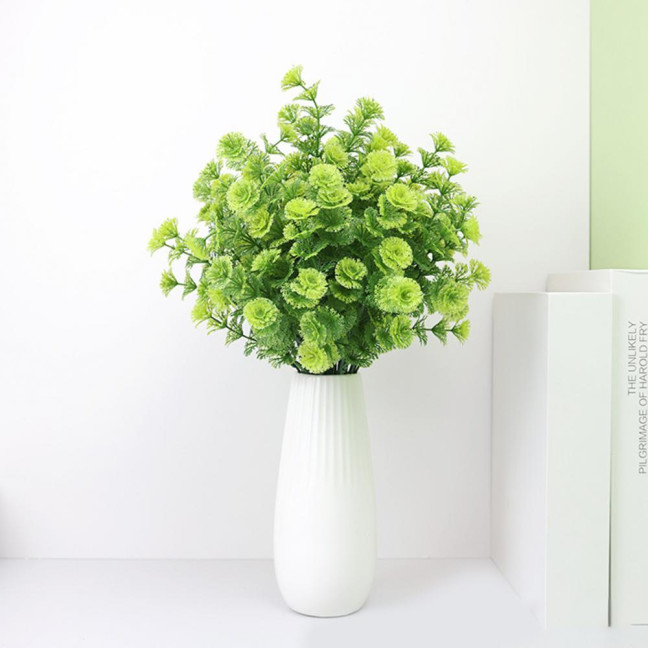 Realistic Artificial Grass Decorative Delicate No Watering Natural 7 Fork Green Simulation Plant Home Decor Realistic Artificial Grass Decorative Delicate No Watering Natural 7 Fork Green Simulation Plant Home Decor