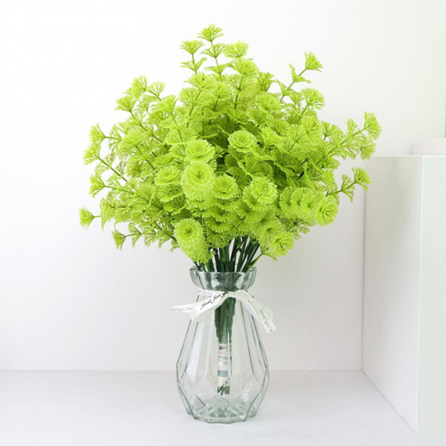 Realistic Artificial Grass Decorative Delicate No Watering Natural 7 Fork Green Simulation Plant Home Decor Realistic Artificial Grass Decorative Delicate No Watering Natural 7 Fork Green Simulation Plant Home Decor