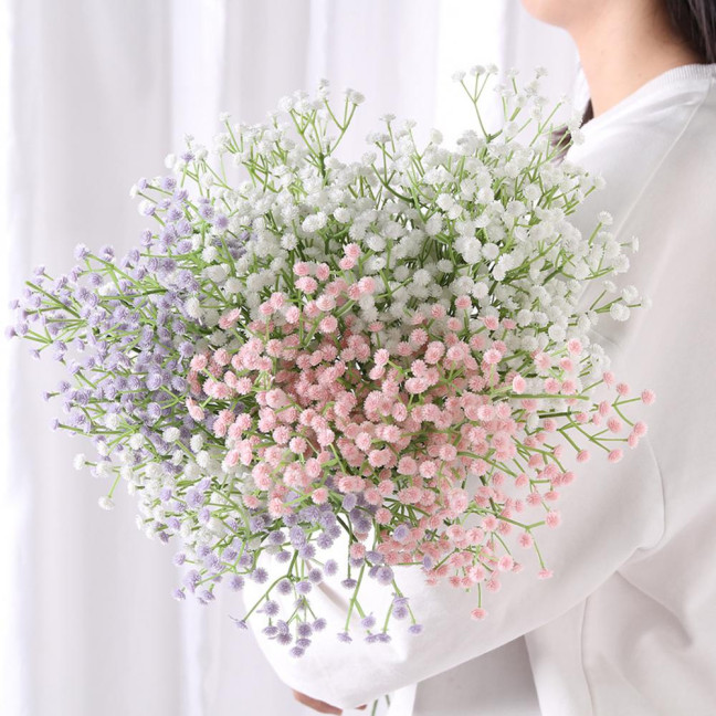 Realistic Fake Gypsophila Vivid Non-fading DIY Bridal Bouquet Home Artificial Flower Household Supplies