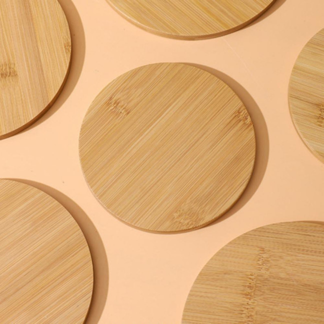 Wooden Coaster Heat-resistant Durable Polished Portable Flexible Anti-scalding Easy to Clean Hot Beverage Coffee Drinking Cup Pad Desktop Decor