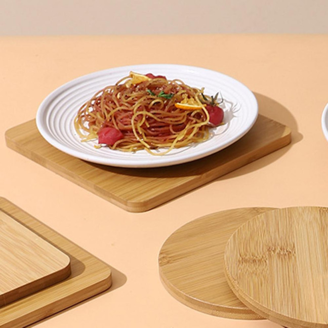 Wooden Coaster Heat-resistant Durable Polished Portable Flexible Anti-scalding Easy to Clean Hot Beverage Coffee Drinking Cup Pad Desktop Decor