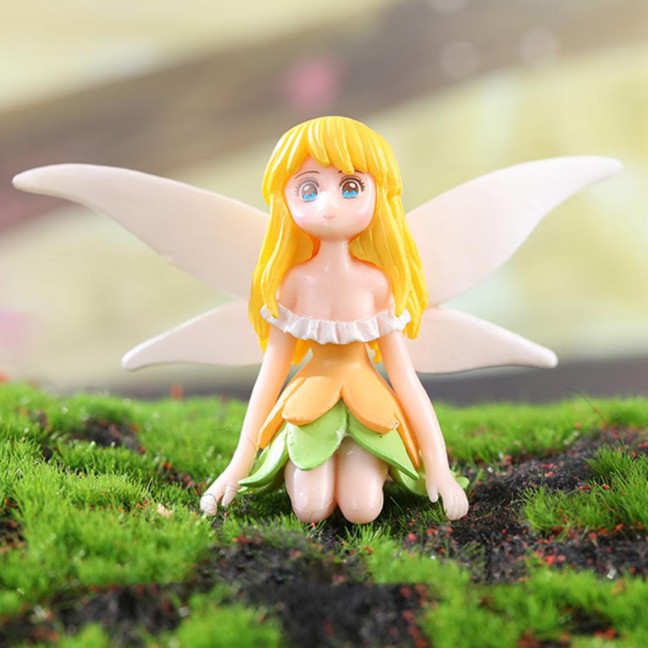Childlike Fairy Statue Handmade Delicate Creative Sweet Add Romantic Fairy Girl Figurine Home Decor