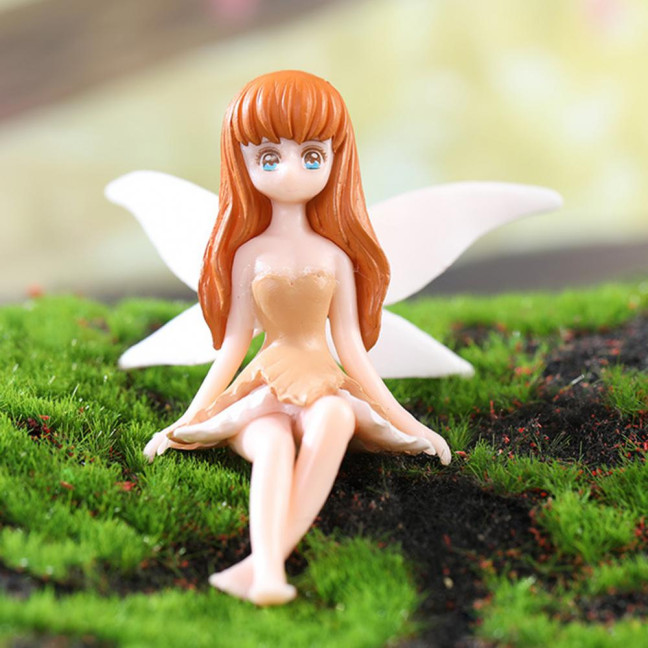 Childlike Fairy Statue Handmade Delicate Creative Sweet Add Romantic Fairy Girl Figurine Home Decor