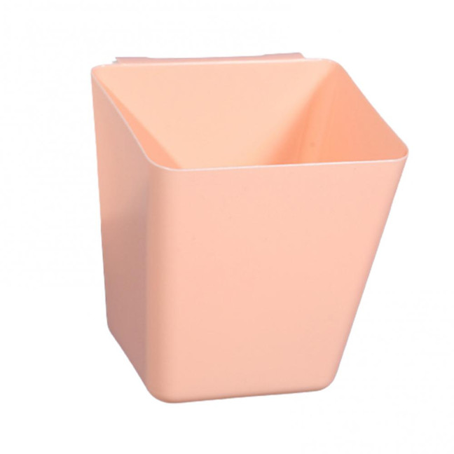 Hanging Basket Hook Design Easy Hanging Large Capacity Moisture-proof Wide Mouth Storage Plastic Space Saving Storage Bucket for Bedroom