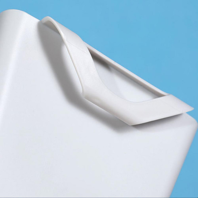 Hanging Basket Hook Design Easy Hanging Large Capacity Moisture-proof Wide Mouth Storage Plastic Space Saving Storage Bucket for Bedroom