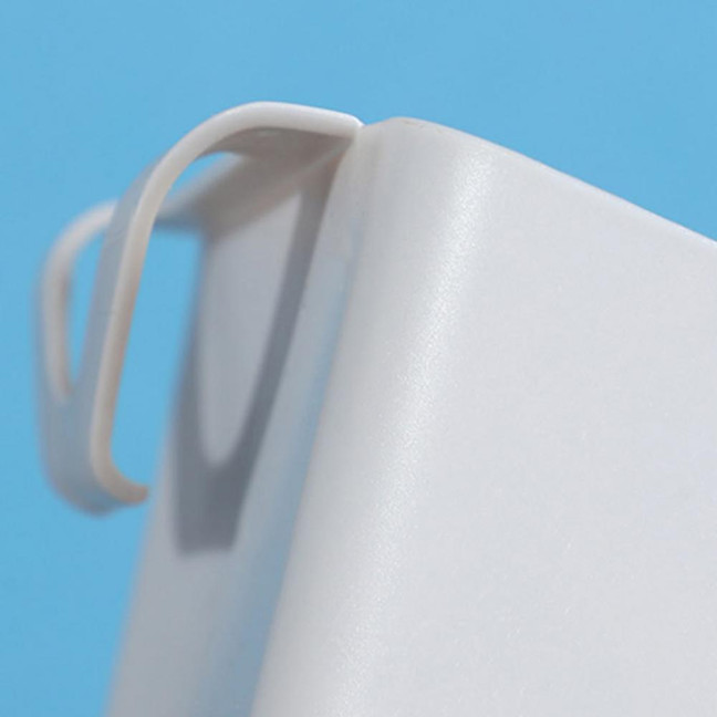 Hanging Basket Hook Design Easy Hanging Large Capacity Moisture-proof Wide Mouth Storage Plastic Space Saving Storage Bucket for Bedroom