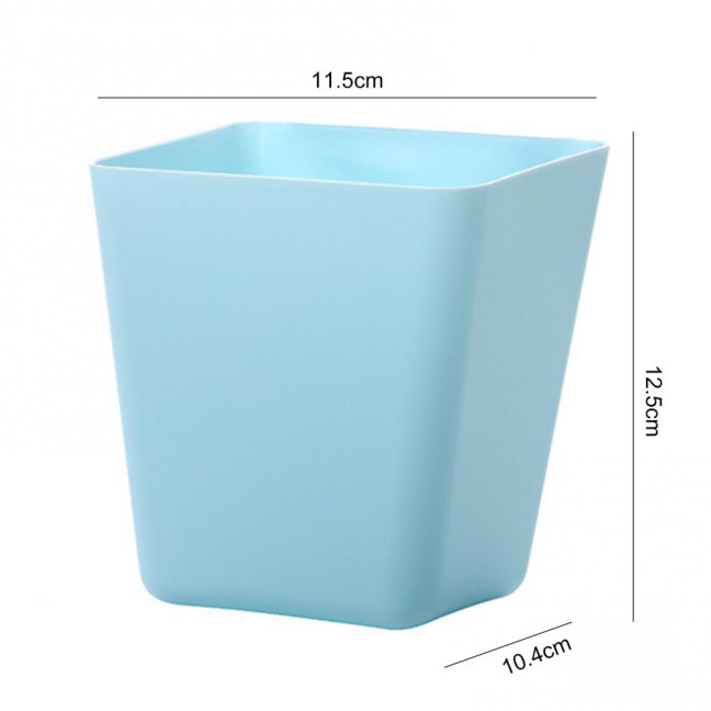 Hanging Basket Hook Design Easy Hanging Large Capacity Moisture-proof Wide Mouth Storage Plastic Space Saving Storage Bucket for Bedroom