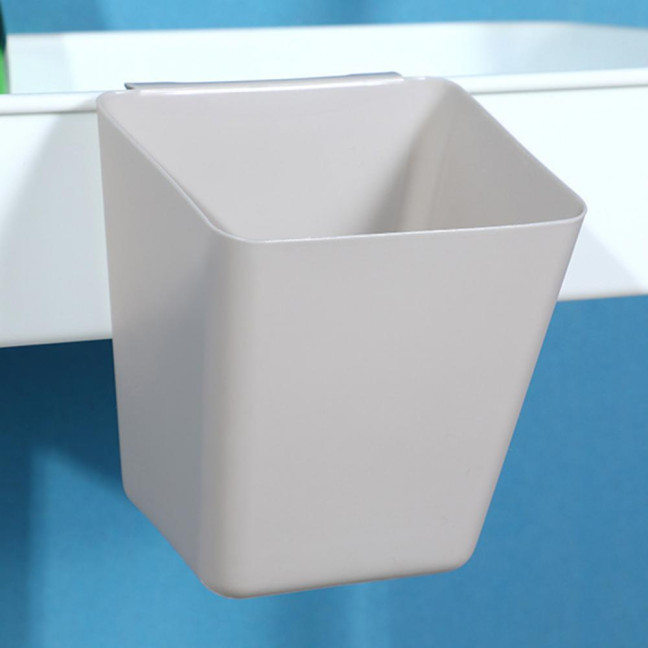 Hanging Basket Hook Design Easy Hanging Large Capacity Moisture-proof Wide Mouth Storage Plastic Space Saving Storage Bucket for Bedroom