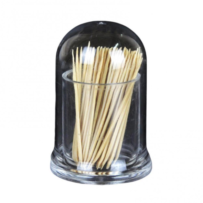 Thicken Toothpick Holder Cotton Swab Box Acrylic Home Use Table Small Transparent Toothpick Canister for Dining Room