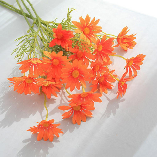 5 Heads Artificial Flower UV Resistant Silk Colorful Fake Flower Decor Handcraft Flower Model Wild Floral Arrangements Home Decor 5 Heads Artificial Flower UV Resistant Silk Colorful Fake Flower Decor Handcraft Flower Model Wild Floral Arrangements Home Decor