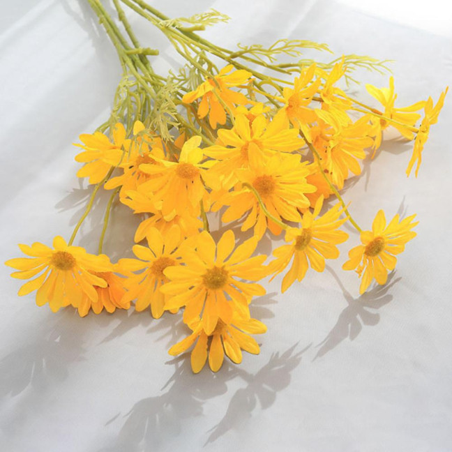 5 Heads Artificial Flower UV Resistant Silk Colorful Fake Flower Decor Handcraft Flower Model Wild Floral Arrangements Home Decor 5 Heads Artificial Flower UV Resistant Silk Colorful Fake Flower Decor Handcraft Flower Model Wild Floral Arrangements Home Decor