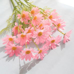 5 Heads Artificial Flower UV Resistant Silk Colorful Fake Flower Decor Handcraft Flower Model Wild Floral Arrangements Home Decor